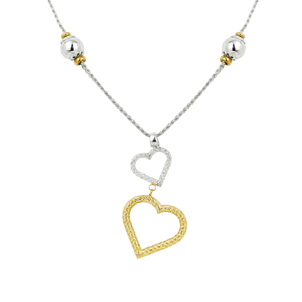 Two Hearts Beat as One Necklace