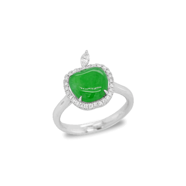 Serene Orchard Jadeite Ring