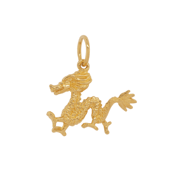 Bountiful Dragon 916 Gold Pendant