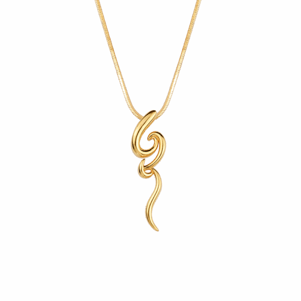 916 Gold Si Dian Jin Designer Series: Confluence Pendant