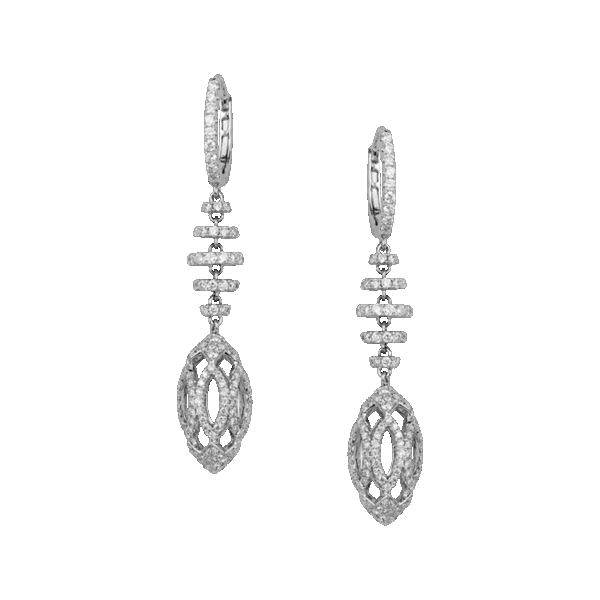 "Memories Vault” Diamond Dangling Earrings