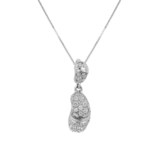 Slipper Diamond Charm Pendant