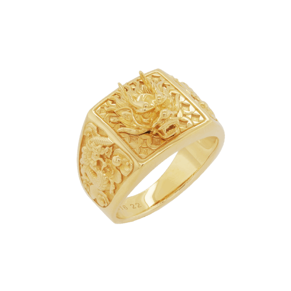 916 Golden Dragon Bountiful Men's Ring