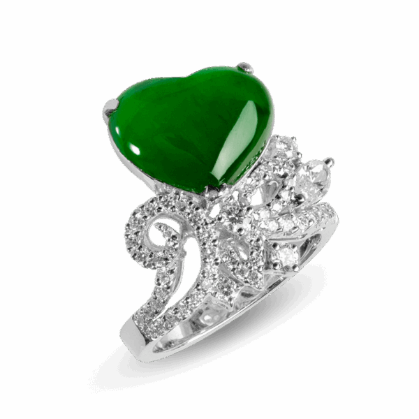 Epitome Jadeite Diamond Ring