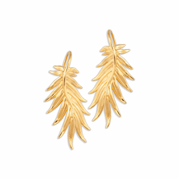 916 Gold Si Dian Jin Designer Series: Flight of Phoenix Earrings