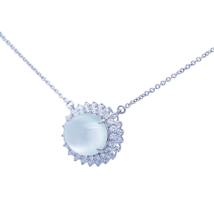 Nocturne Ice Jadeite Diamond Necklace