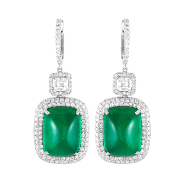 Emerald Diamond Earrings