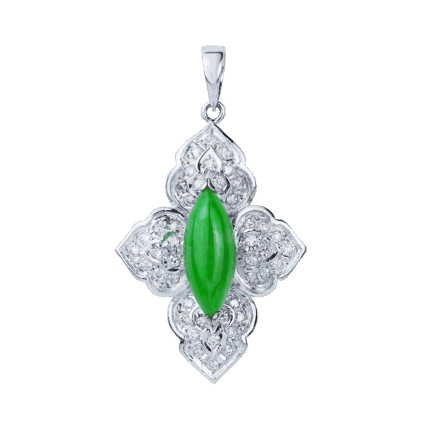 "éternelle" Jadeite Diamond Pendant