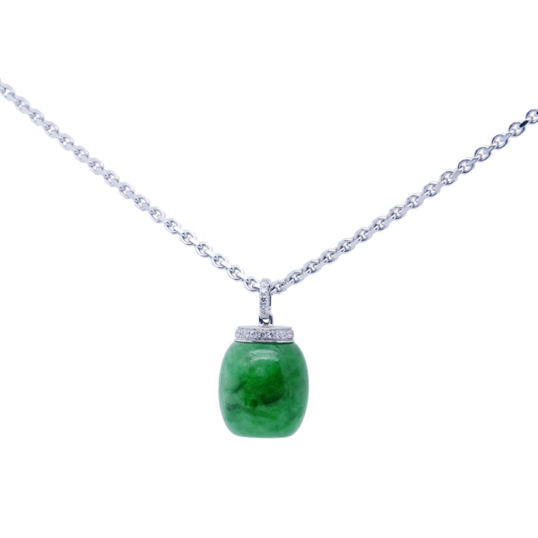 Inkscape Jadeite Diamond Pendant