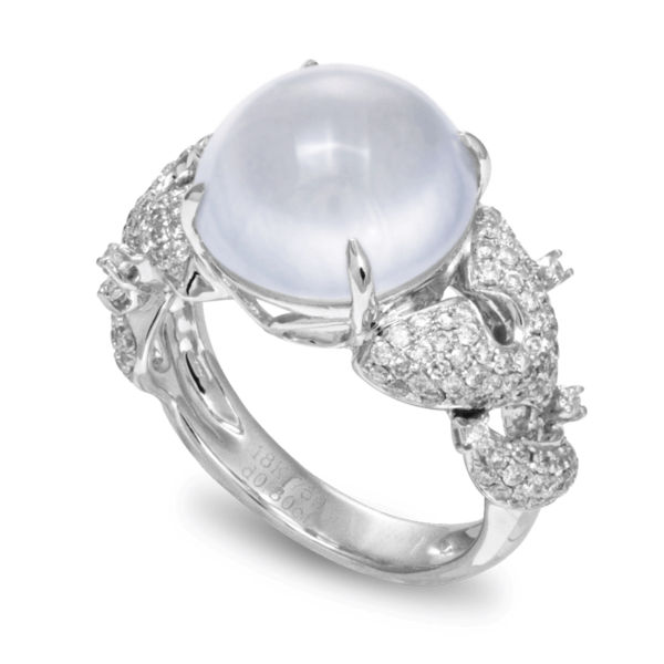 Designer Series: Glacier Collection - Jadeite Diamond Ring