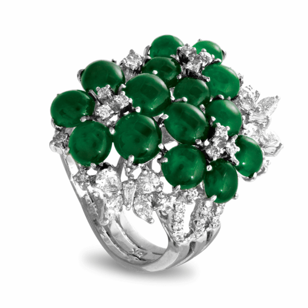 Jadeite Diamond Ring