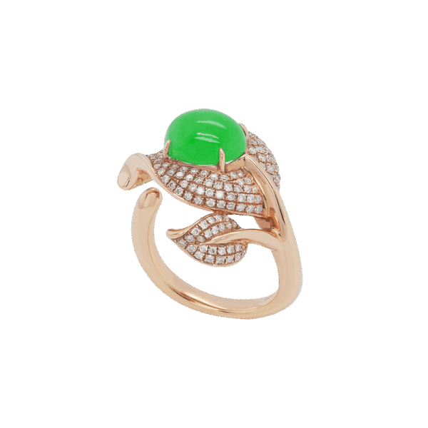 Époque Jadeite Diamond Ring