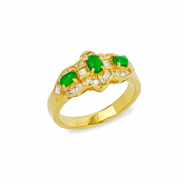Mehra Jadeite Diamond Ring