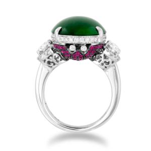 "Propitious Providence" Jadeite Diamond Ring