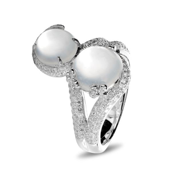 “Epistle” Ice Jadeite Diamond Ring