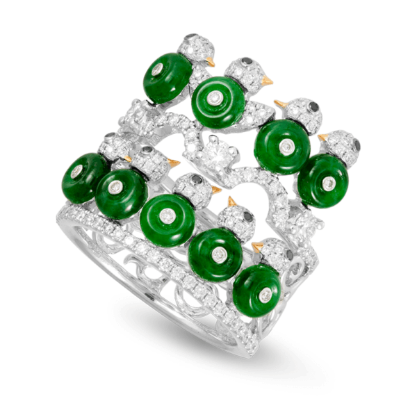 Jadeite Diamond Ring “Lineage”