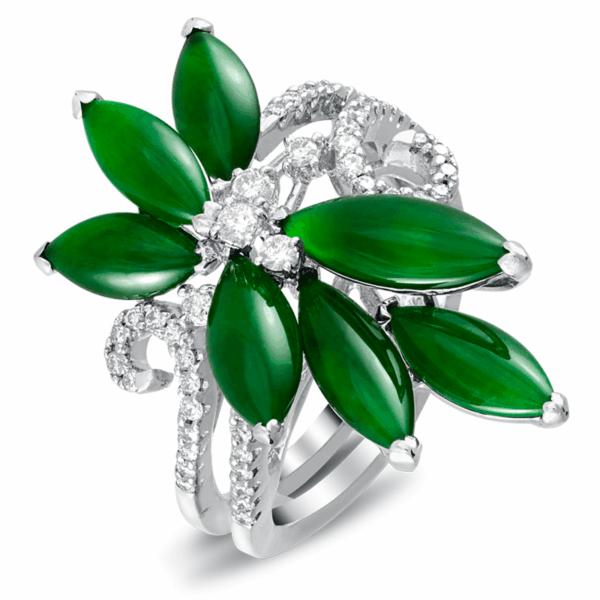 Jadeite Diamond Ring