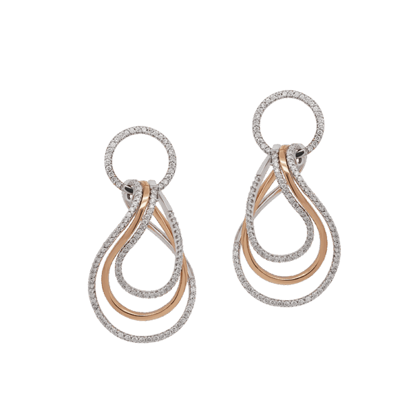 Otto Diamond Dangling Studded Earrings