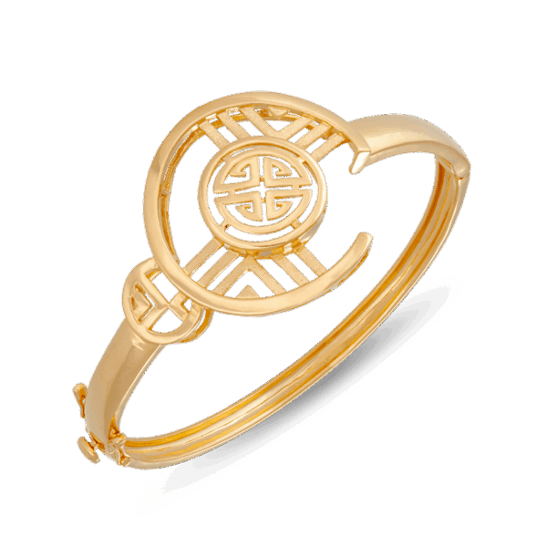 916 Gold Si Dian Jin Designer Series: Opulence – Bangle