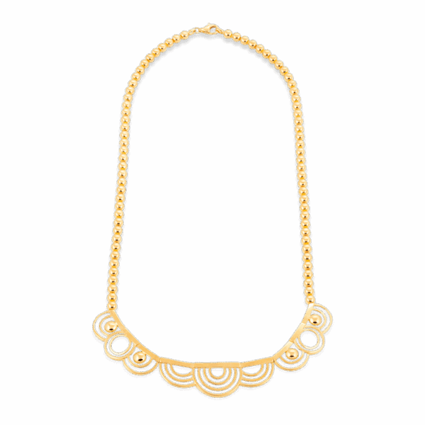 916 Gold Si Dian Jin Designer Series: Oro d’ Aura Necklace