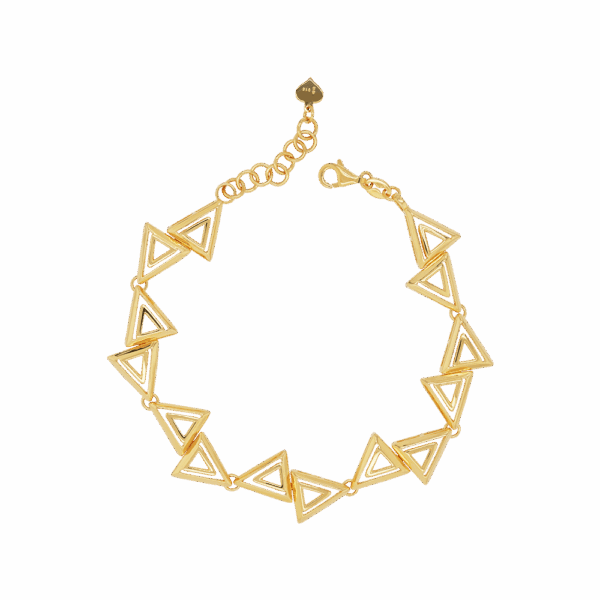 916 Gold Si Dian Jin Designer Series: Radiant Eternity Bracelet