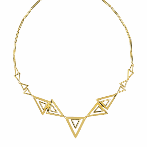 916 Gold Si Dian Jin Designer Series: Radiant Eternity Necklace