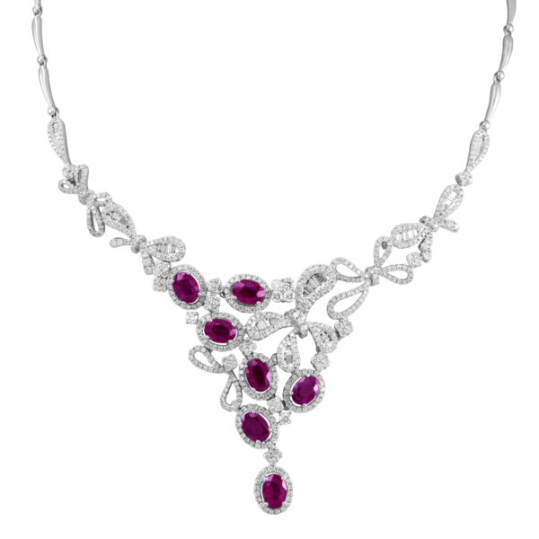 Ruby Diamond Necklace