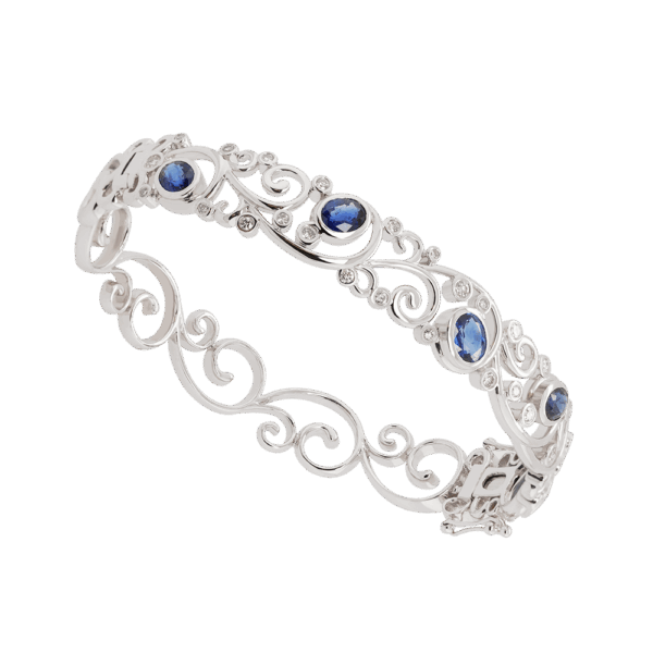 Grecian Dreams Sapphire Bangle