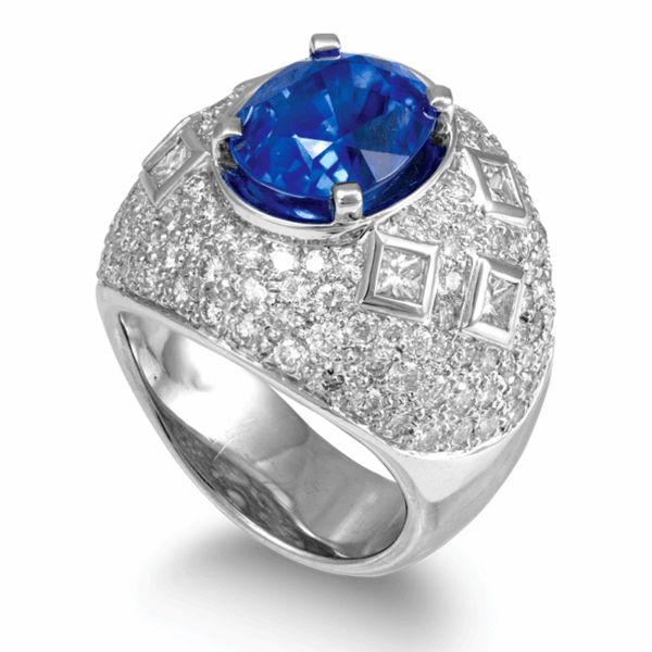 Sapphire Diamond Ring XVIII