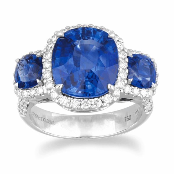 Imperius Bleu Sapphire Diamond Ring