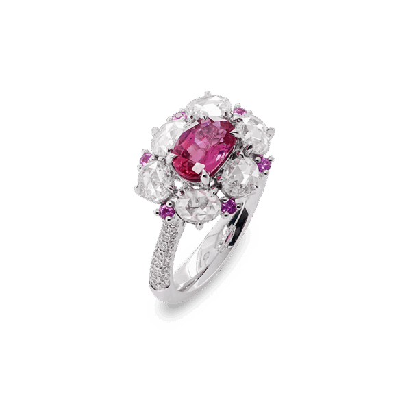 Rose Radiance Ruby Diamond Ring