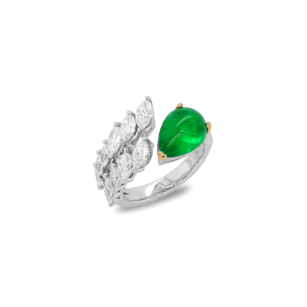 Emerald Plumage Ring