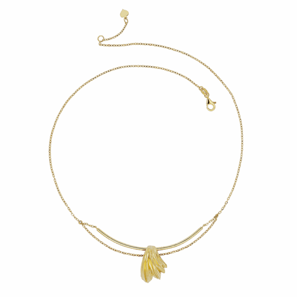 916 Gold Si Dian Jin: Designer Series: Soulful Cadence Necklace