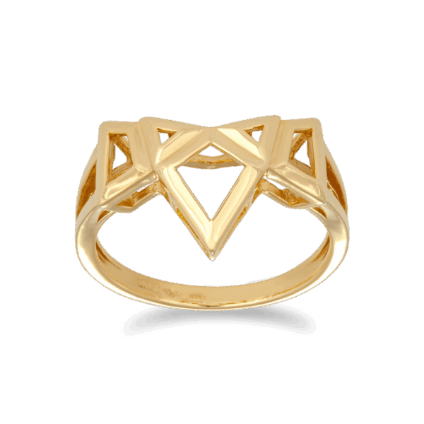 916 Gold Si Dian Jin Designer Series: Starburst Ring