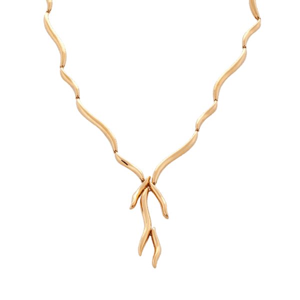 916 Gold Si Dian Jin Designer Series: Stream of Affection Necklace