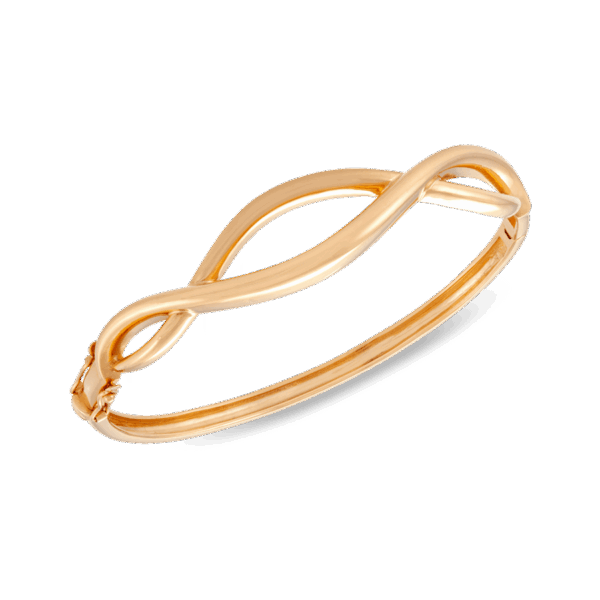 916 Gold Si Dian Jin Designer Series: Stream of Affection Bangle