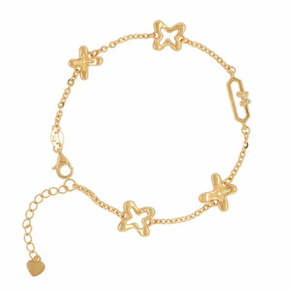 916 Gold Si Dian Jin Designer Series: Sweet Blossoming Bracelet