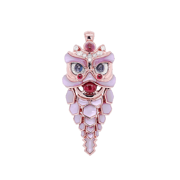 Designer Series: The Guardian of Prosperity II Pendant (Pink Mother of Pearl)