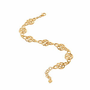 916 Gold Si Dian Jin Designer Series: Transverse Bracelet