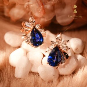 Twilight Muse Sapphire Diamond Earrings