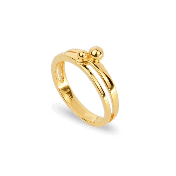 916 Gold Si Dian Jin Designer Series: Unió Ring