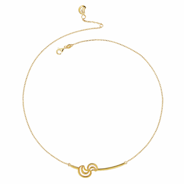 916 Gold Si Dian Jin: Designer Series: Unrivalled Wind Necklace