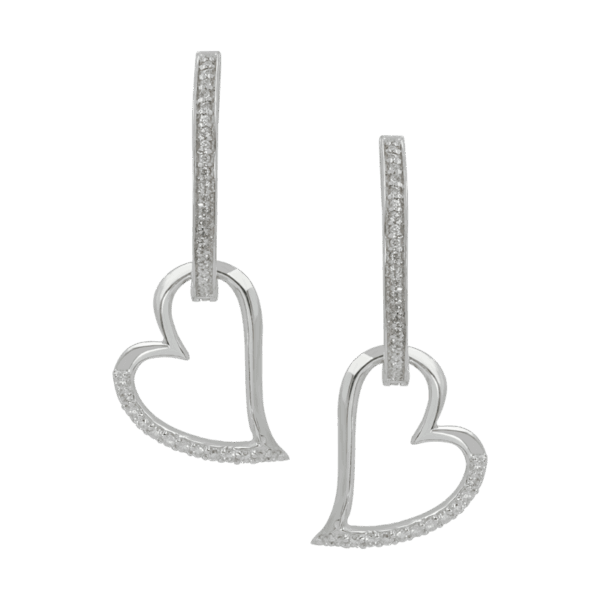 'Swooning Hearts' Diamond Earrings