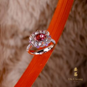 Rose Radiance Ruby Diamond Ring