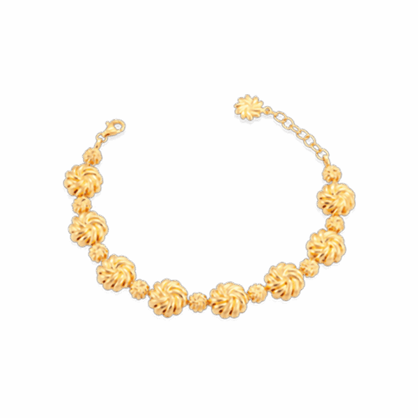 916 Gold Si Dian Jin Designer Series: Weavers of Love Bracelet