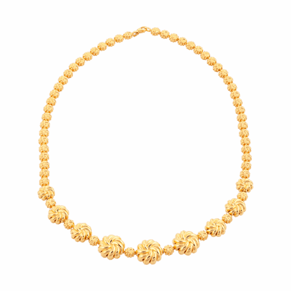 916 Gold Si Dian Jin Designer Series: Weavers of Love Necklace