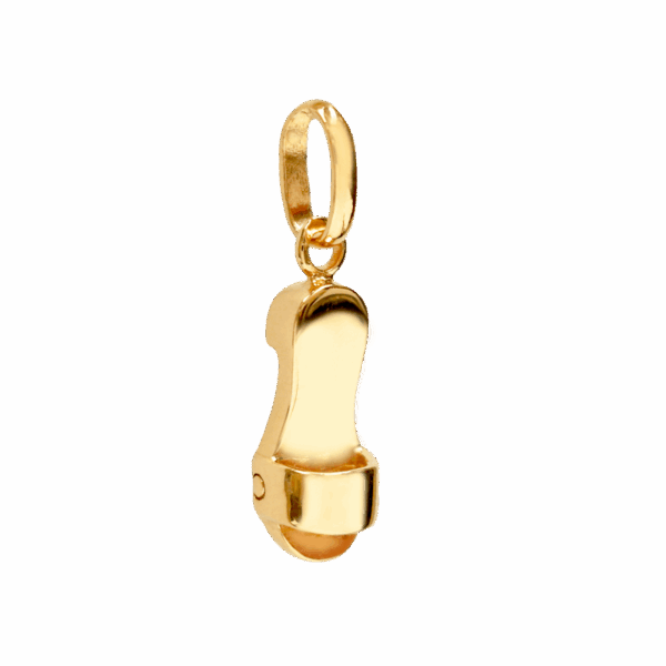 Designer Series – Charming SG “Clog” 916 Gold Pendant