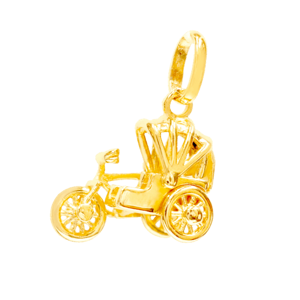 Designer Series – Charming SG “Trishaw” 916 Gold Pendant