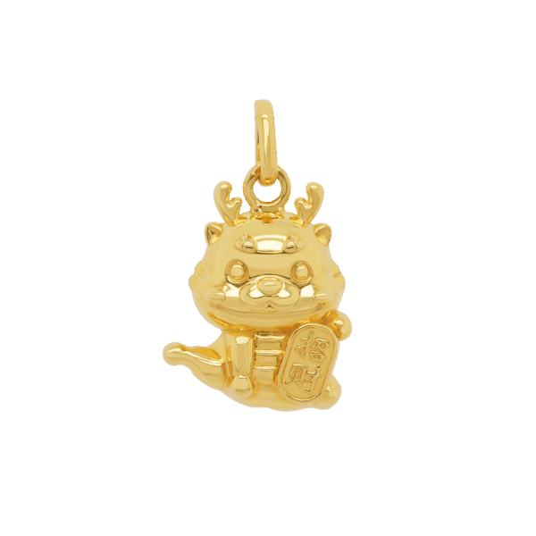 Maneko Dragon 916 Gold Pendant