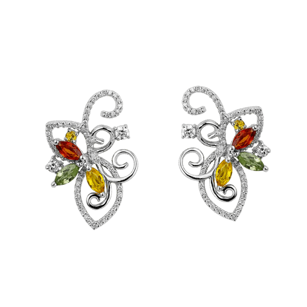 Artemis Fancy Colour Sapphire Earrings